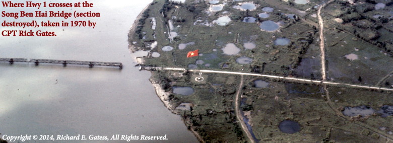Vietnam Battlefield Tours, Song Ben Hai Bridge as it appeared in 1970